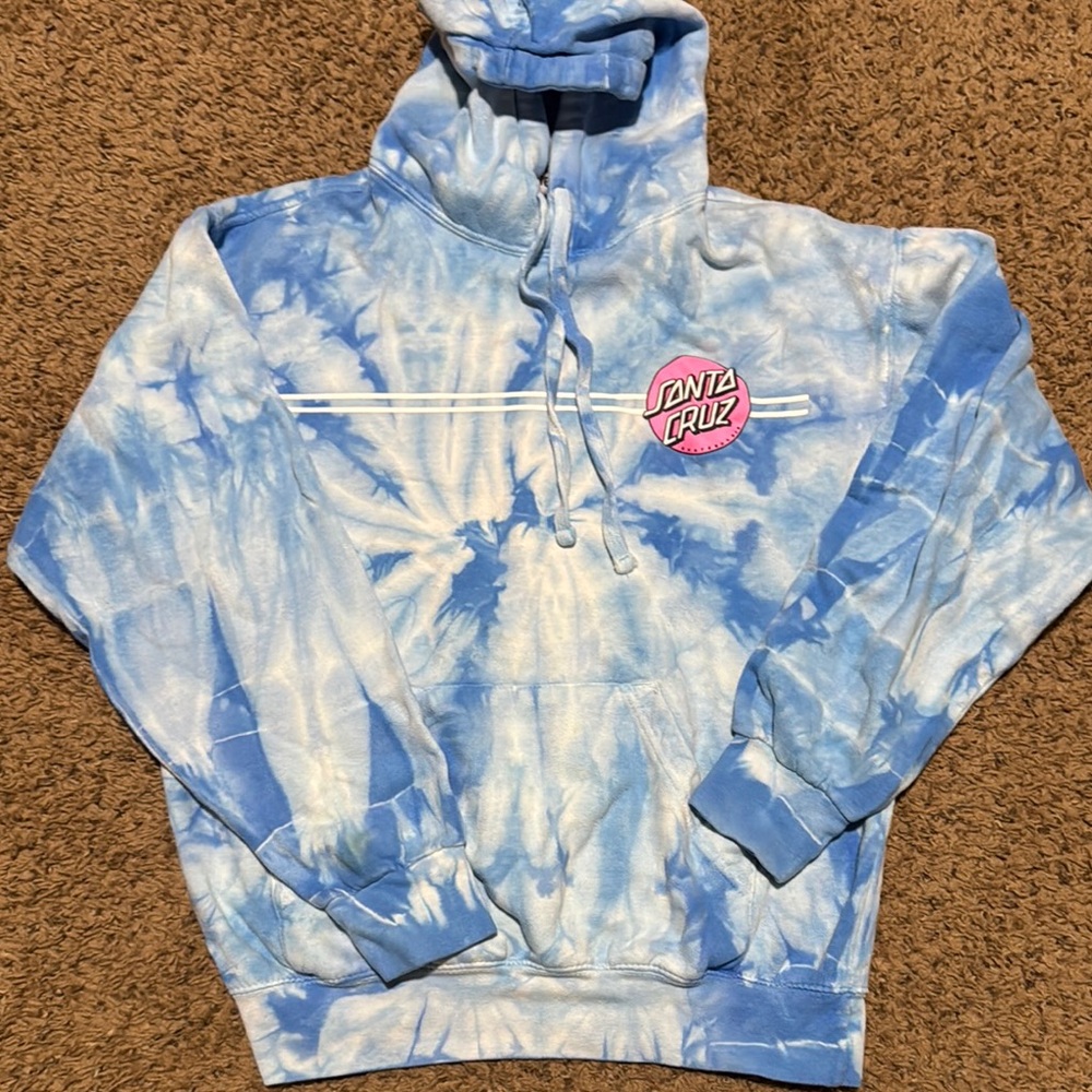 Santa Cruz Blue Tie-Dye Hoodie